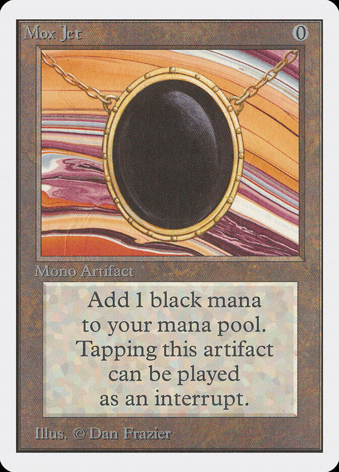Mox Jet card front