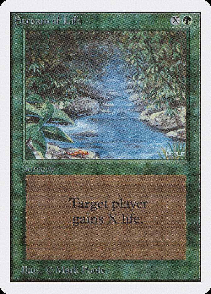 Stream of Life card front