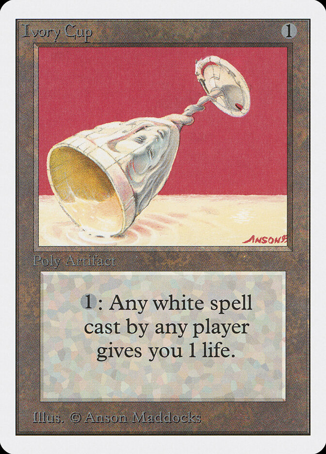 Ivory Cup card front