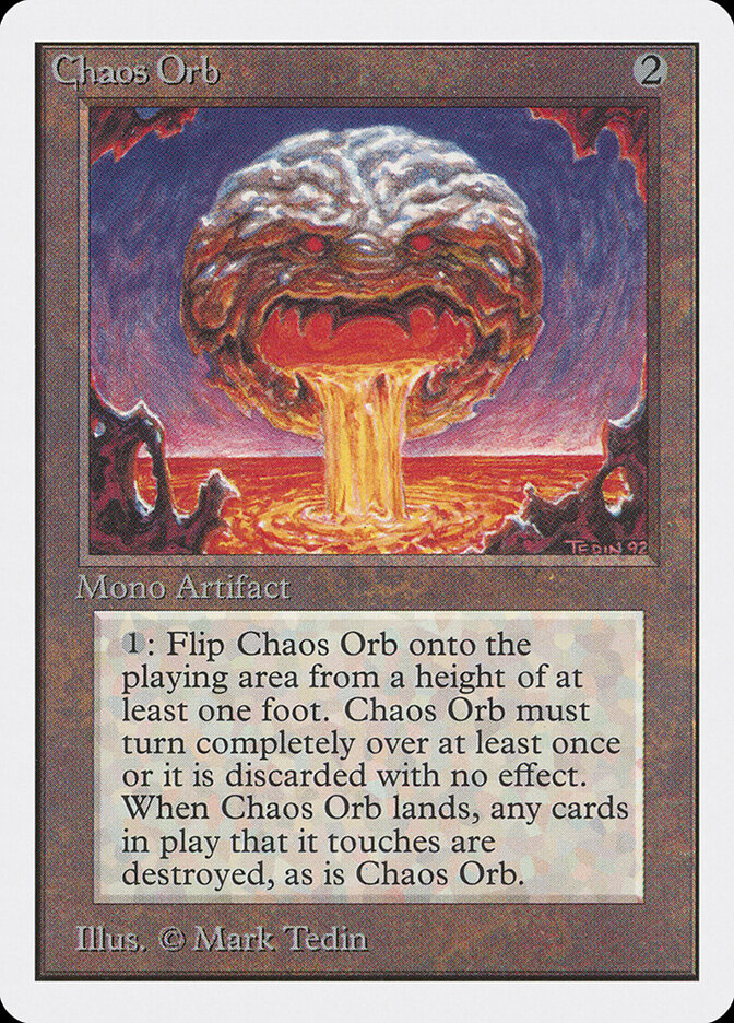 Chaos Orb card front