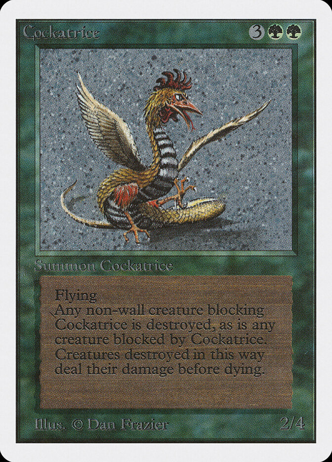 Cockatrice card front