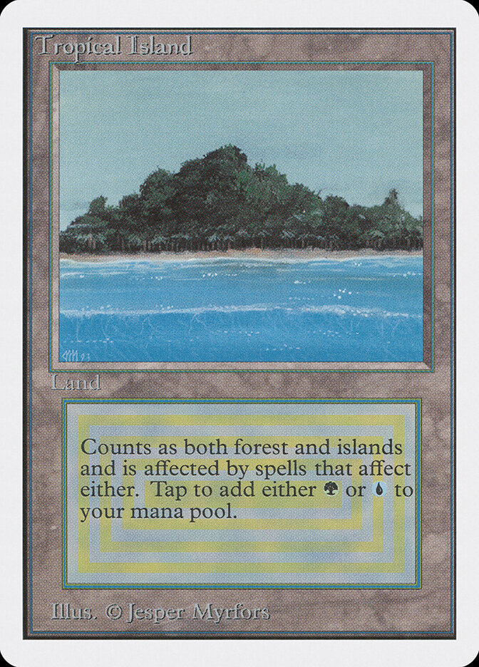 Tropical Island card front