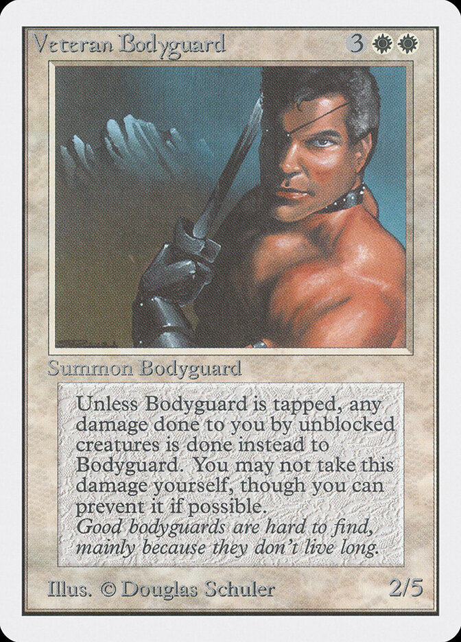 Veteran Bodyguard card front