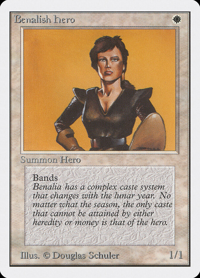 Benalish Hero card front