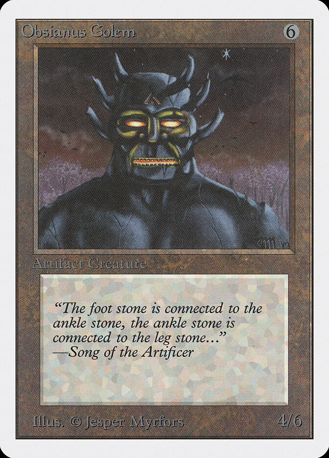 Obsianus Golem card front