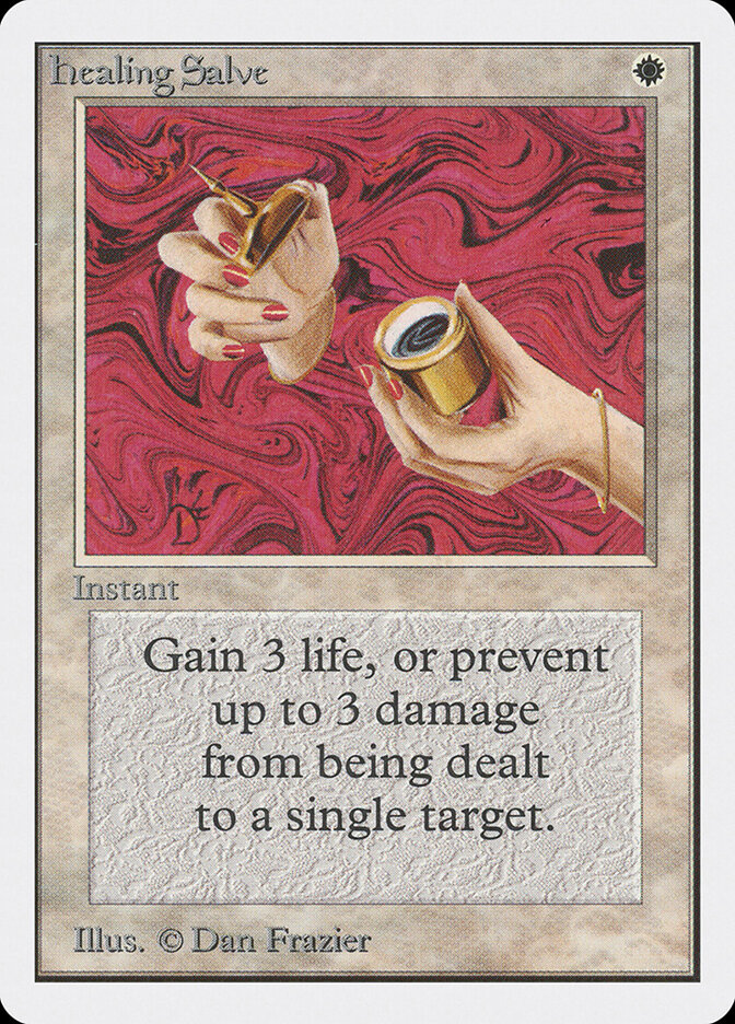 Healing Salve card front