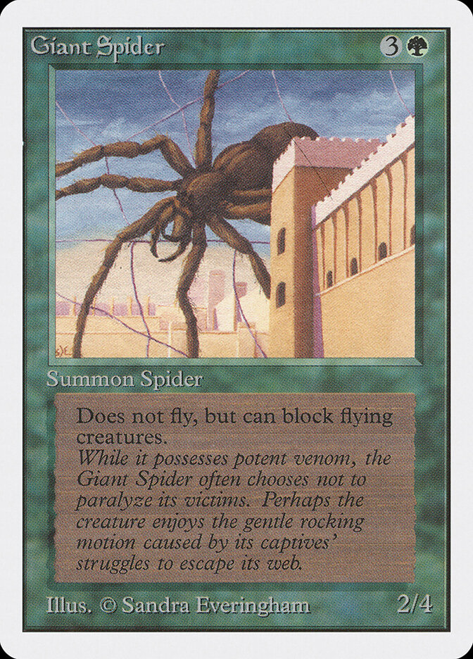 Giant Spider card front