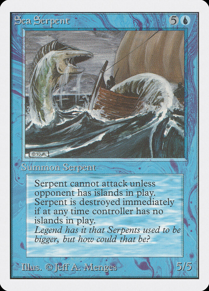 Sea Serpent card front