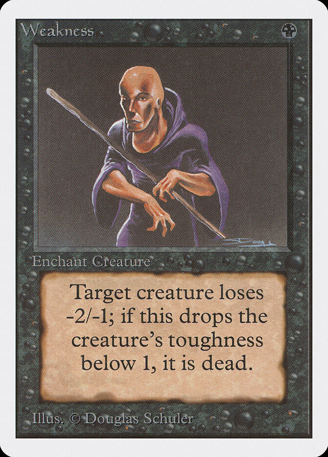 Weakness card front