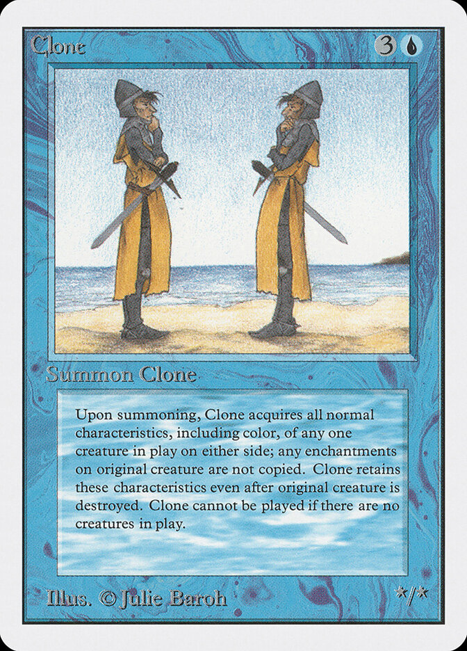 Clone card front