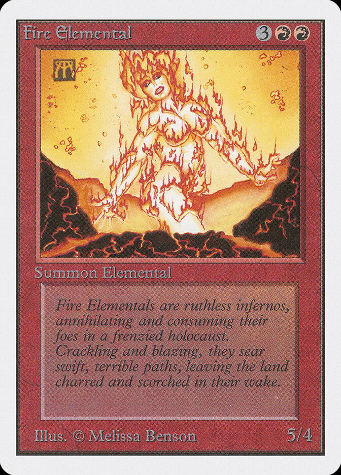 Fire Elemental card front