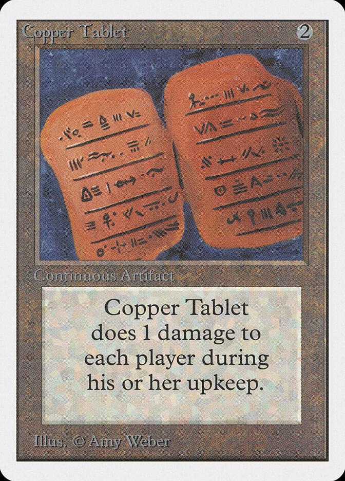 Copper Tablet card front
