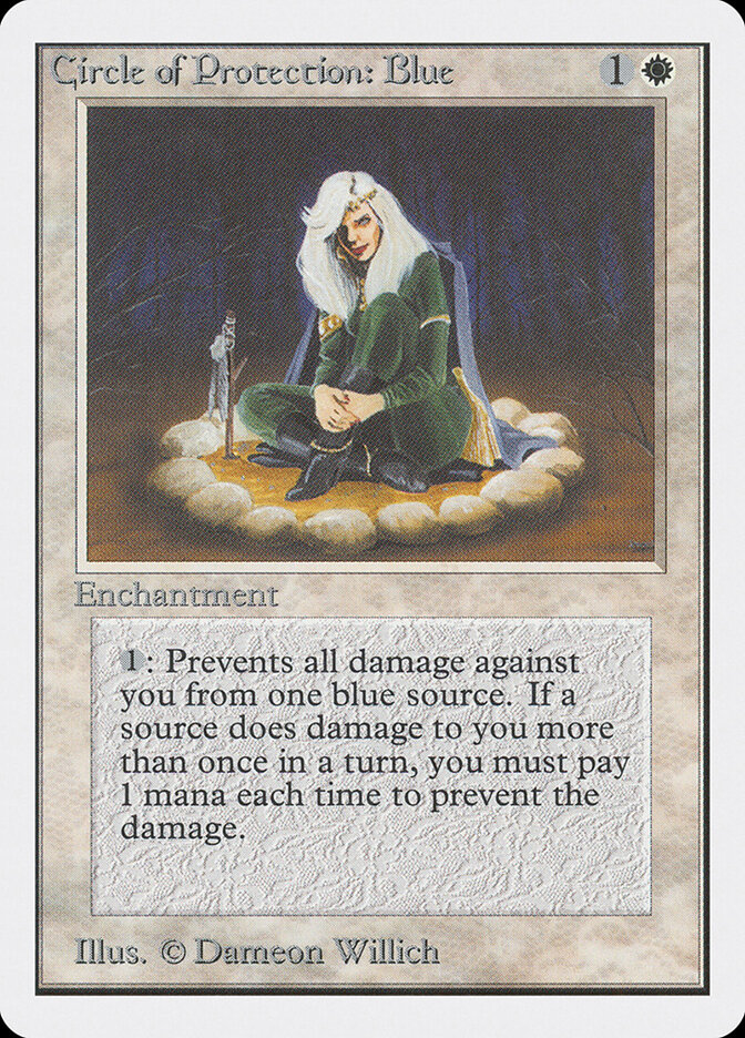 Circle of Protection: Blue card front