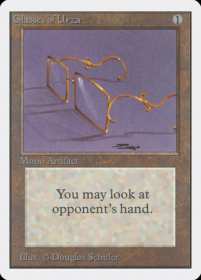 Glasses of Urza card front