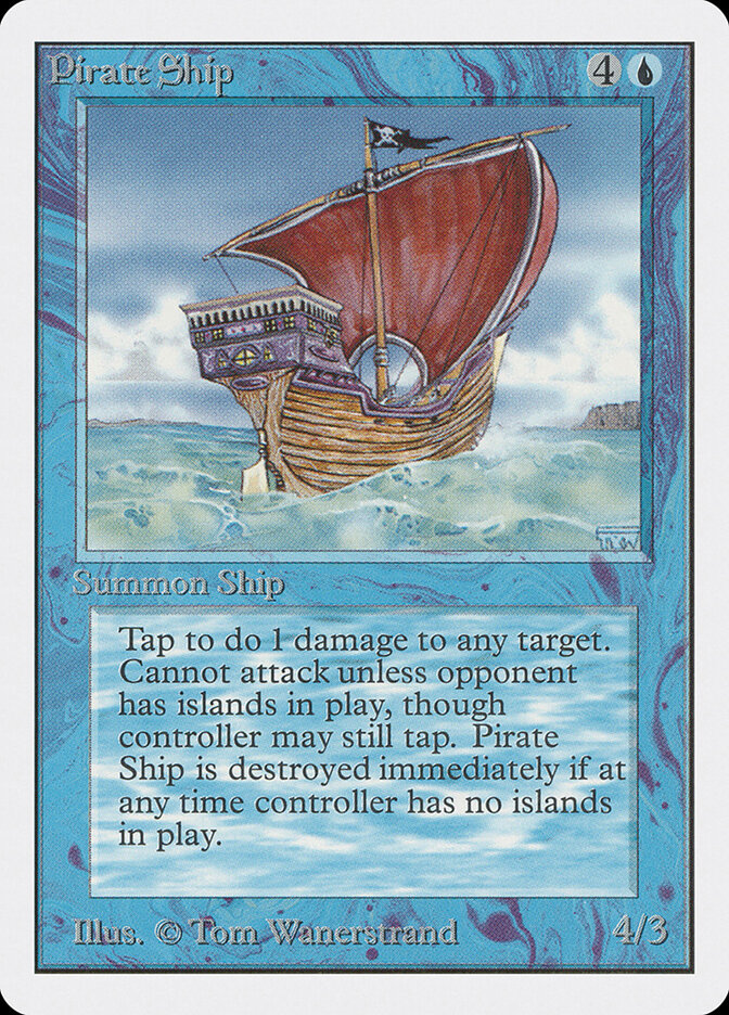 Pirate Ship card front