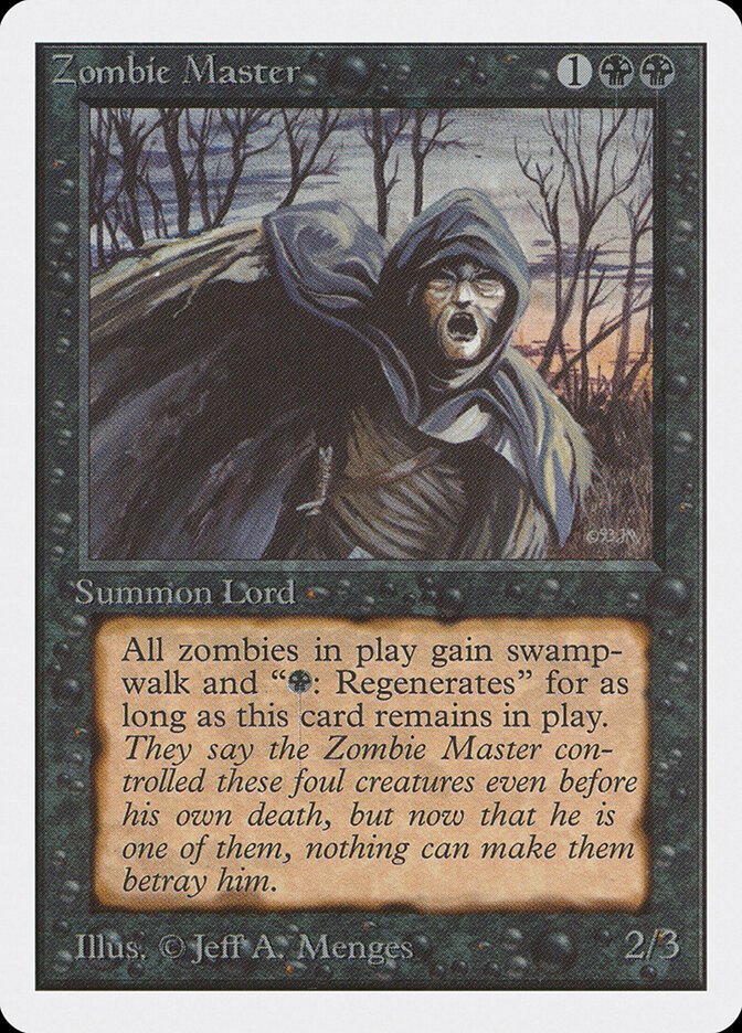 Zombie Master card front