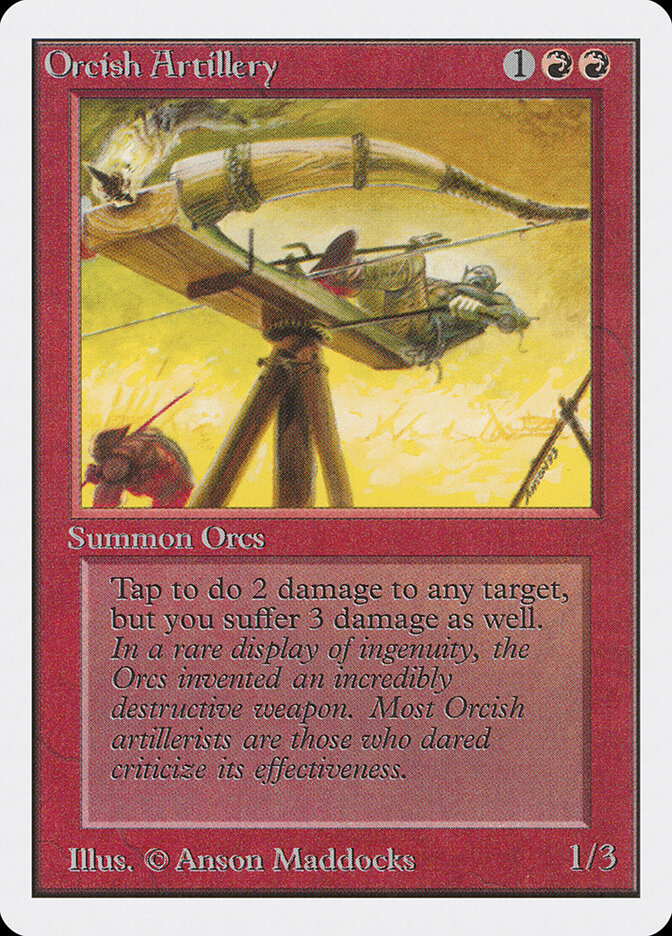 Orcish Artillery card front