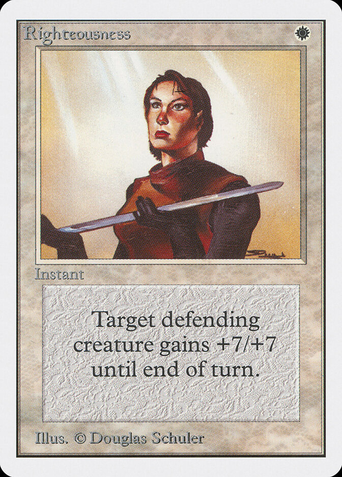 Righteousness card front