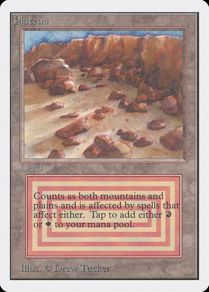 Plateau card front