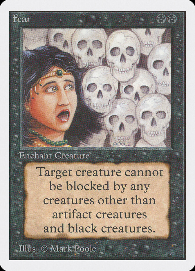 Fear card front