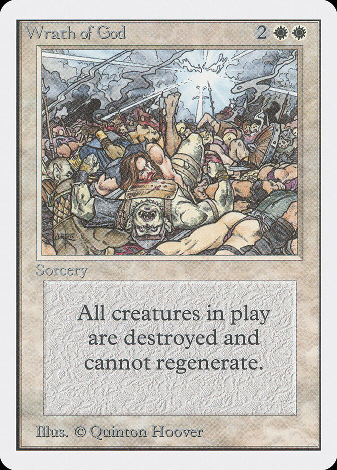 Wrath of God card front