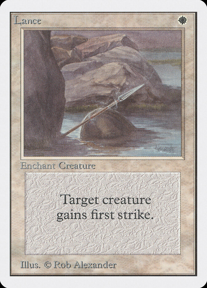 Lance card front