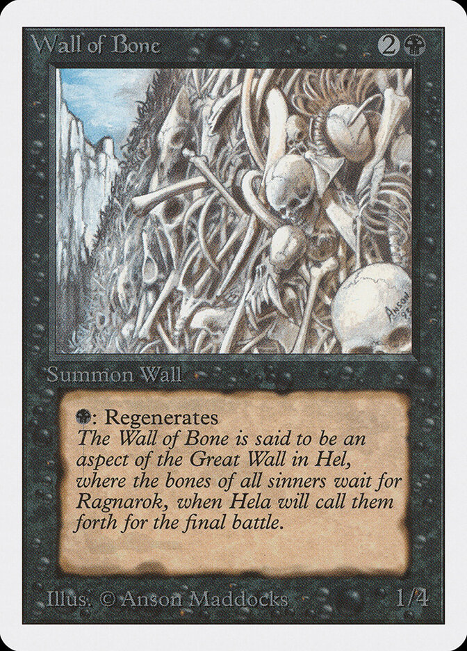 Wall of Bone card front