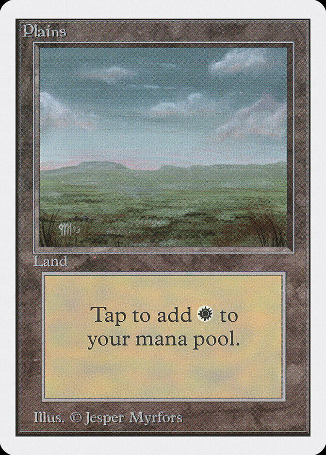 Plains card front