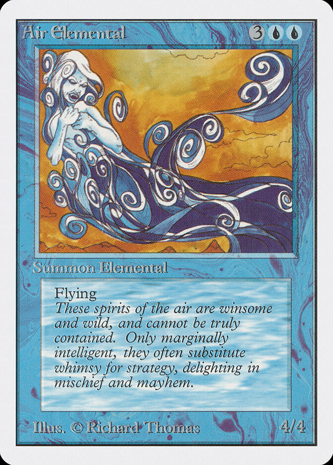 Air Elemental card front