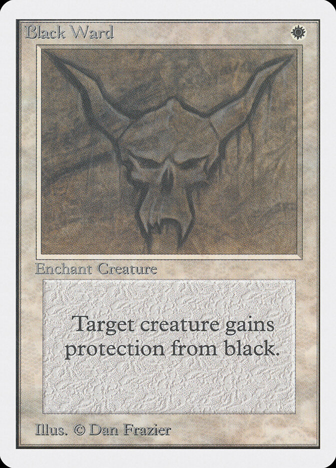 Black Ward card front