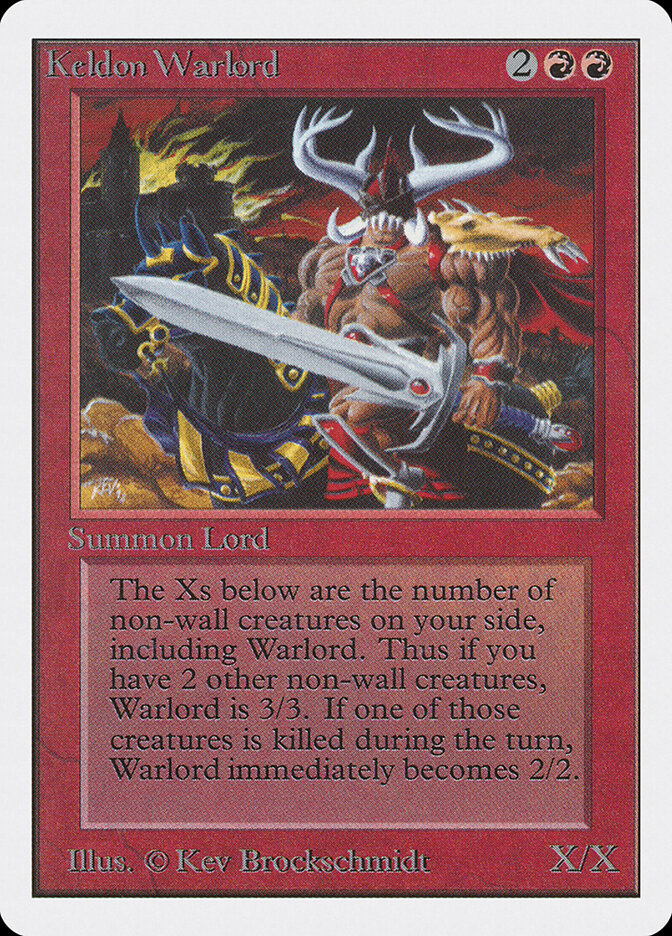 Keldon Warlord card front