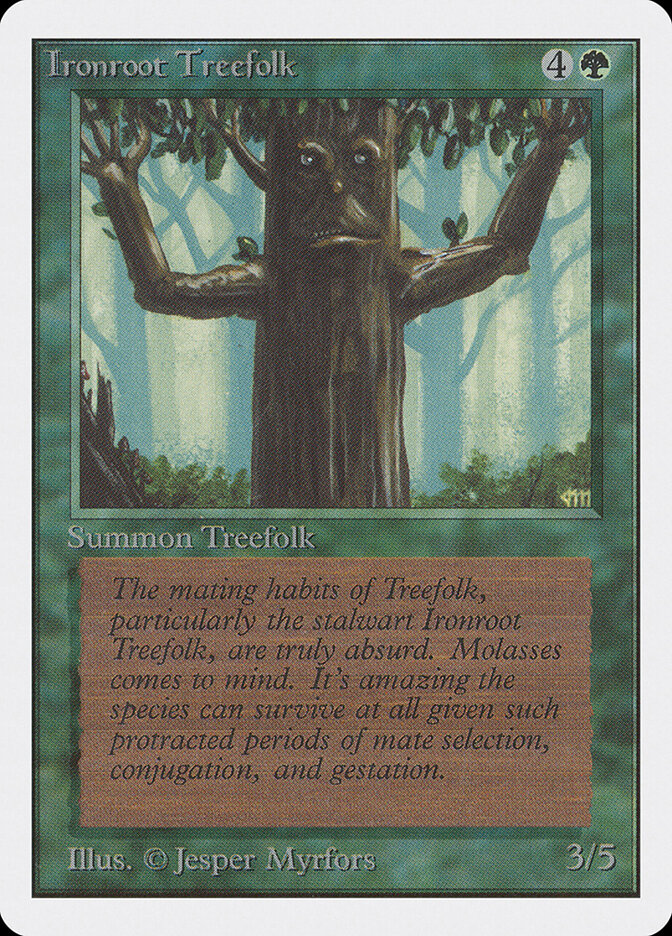Ironroot Treefolk card front