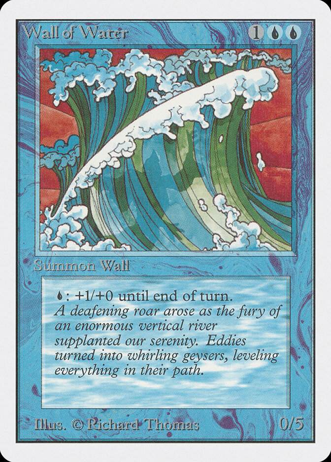 Wall of Water card front