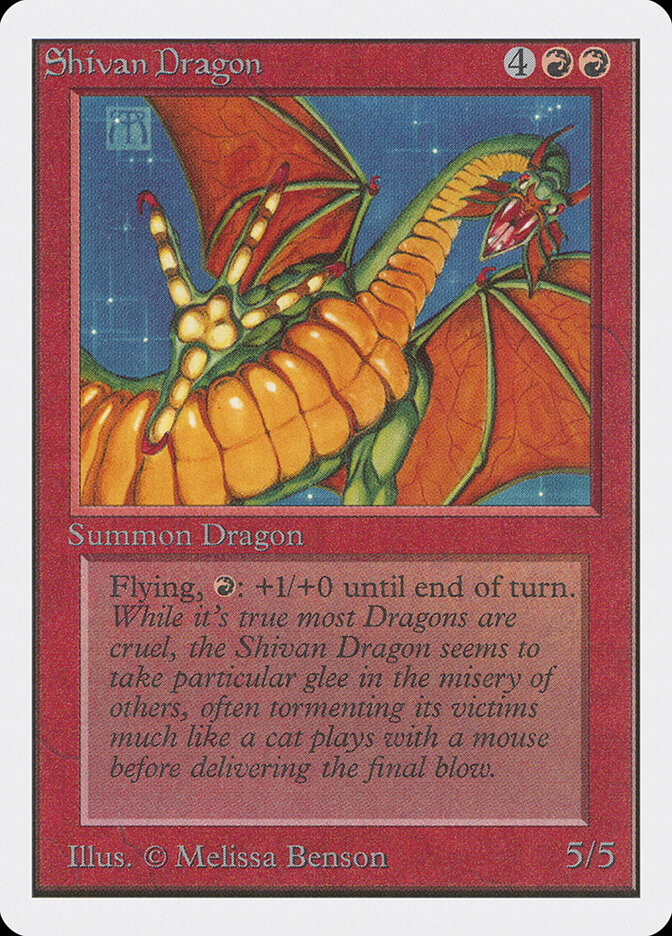 Shivan Dragon card front