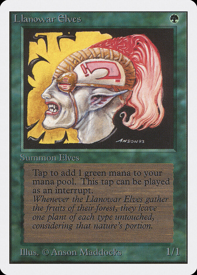 Llanowar Elves card front