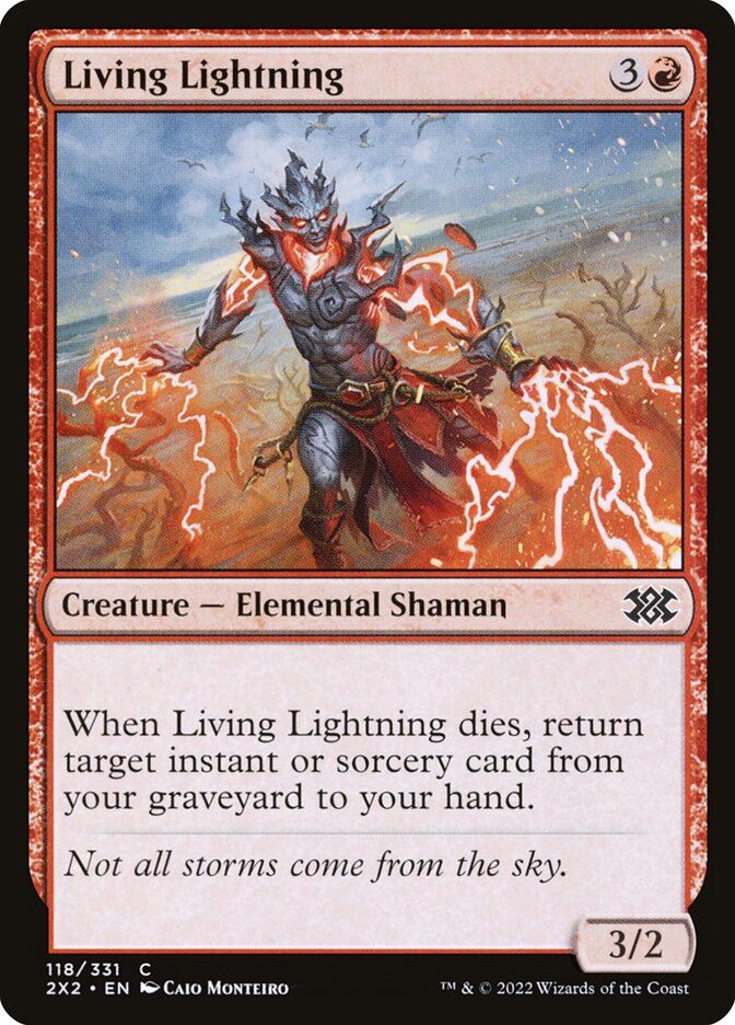 Living Lightning card front
