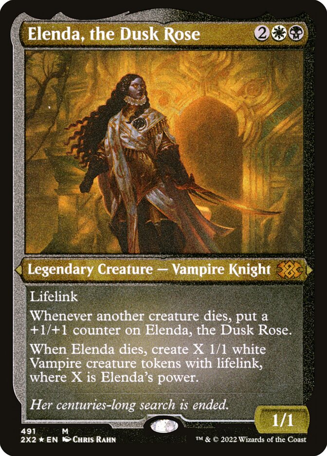 Elenda, the Dusk Rose card front