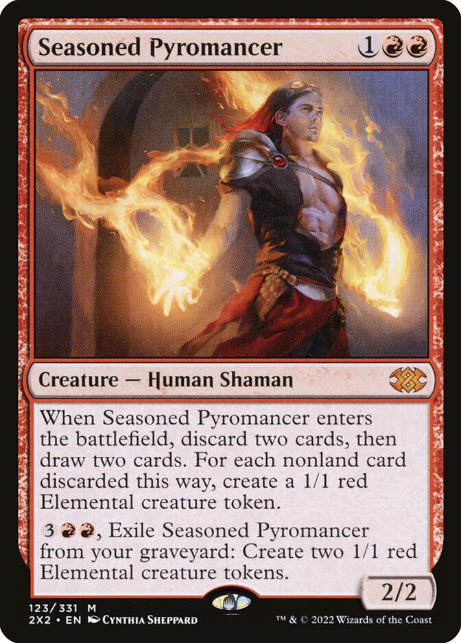 Seasoned Pyromancer card front