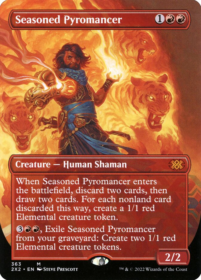 Seasoned Pyromancer card front