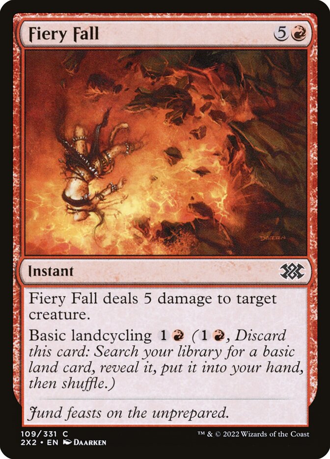 Fiery Fall card front