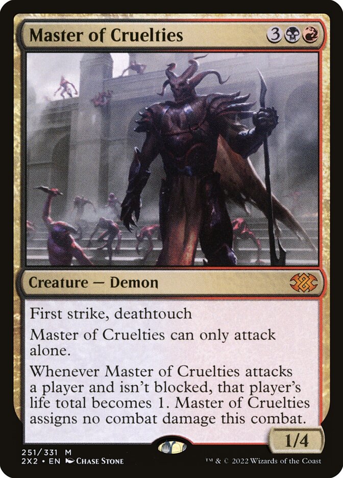 Master of Cruelties card front