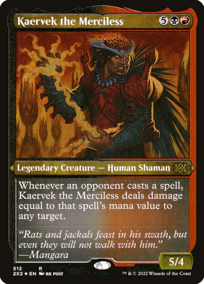 Kaervek the Merciless card front