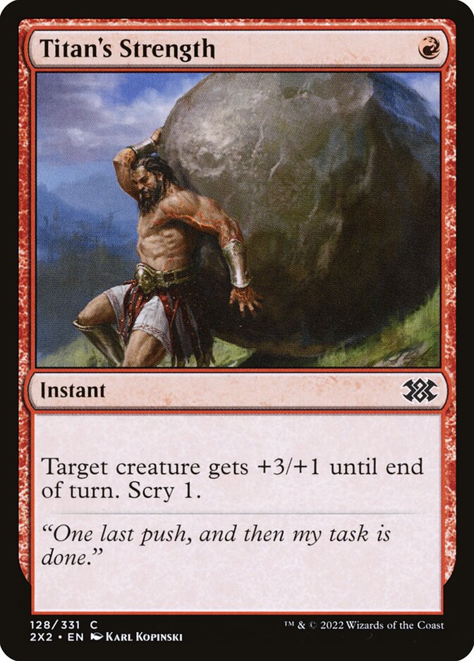 Titan's Strength card front