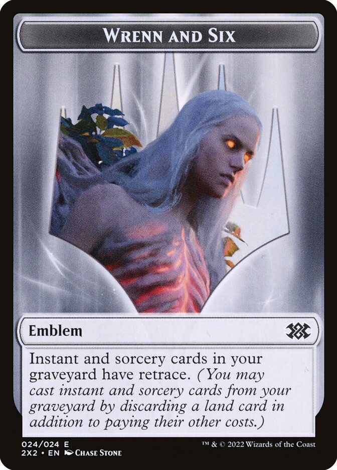 Wrenn and Six Emblem card front