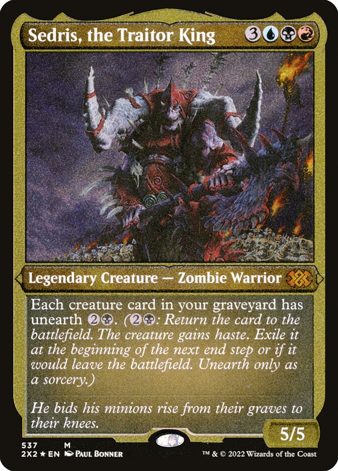 Sedris, the Traitor King card front