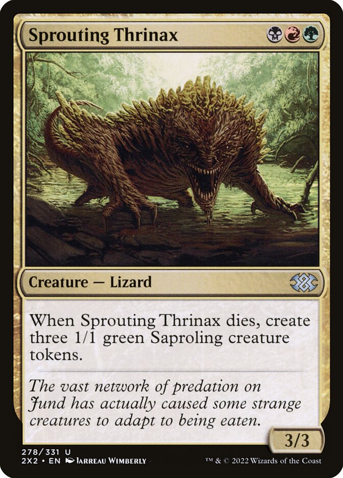 Sprouting Thrinax card front