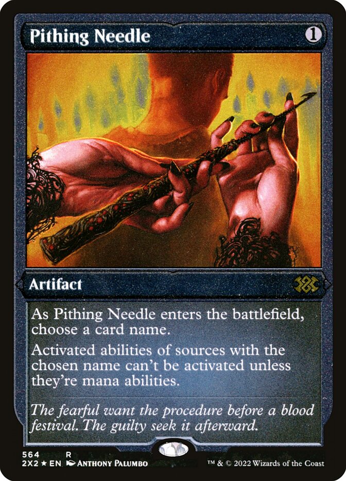 Pithing Needle card front