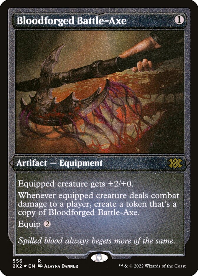 Bloodforged Battle-Axe card front