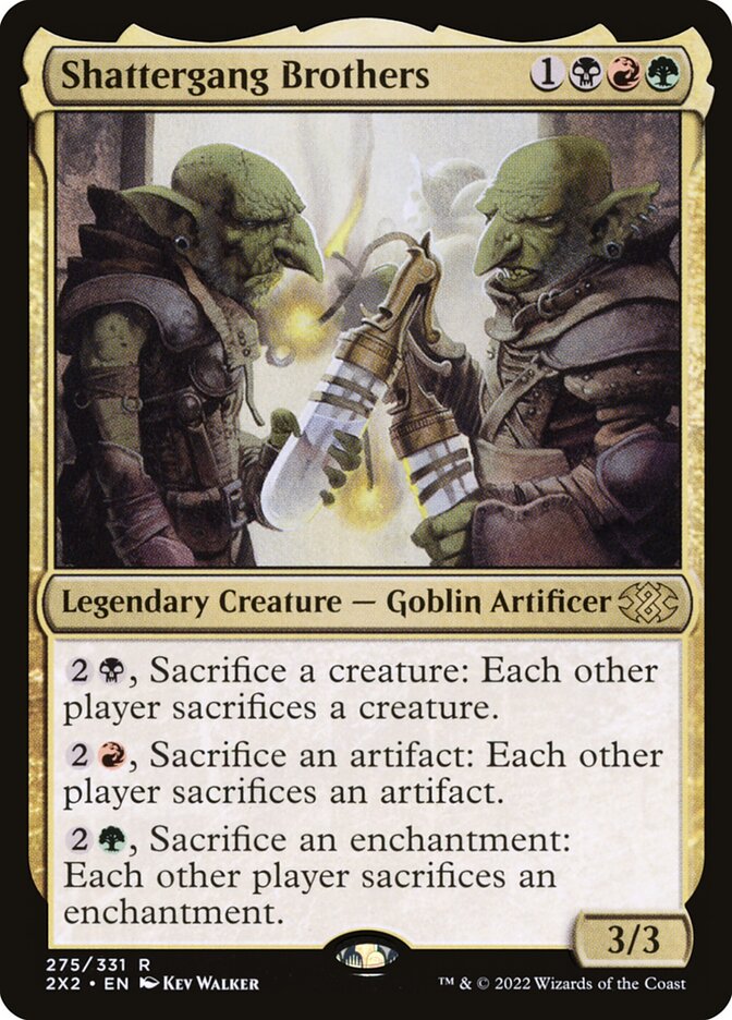 Shattergang Brothers card front