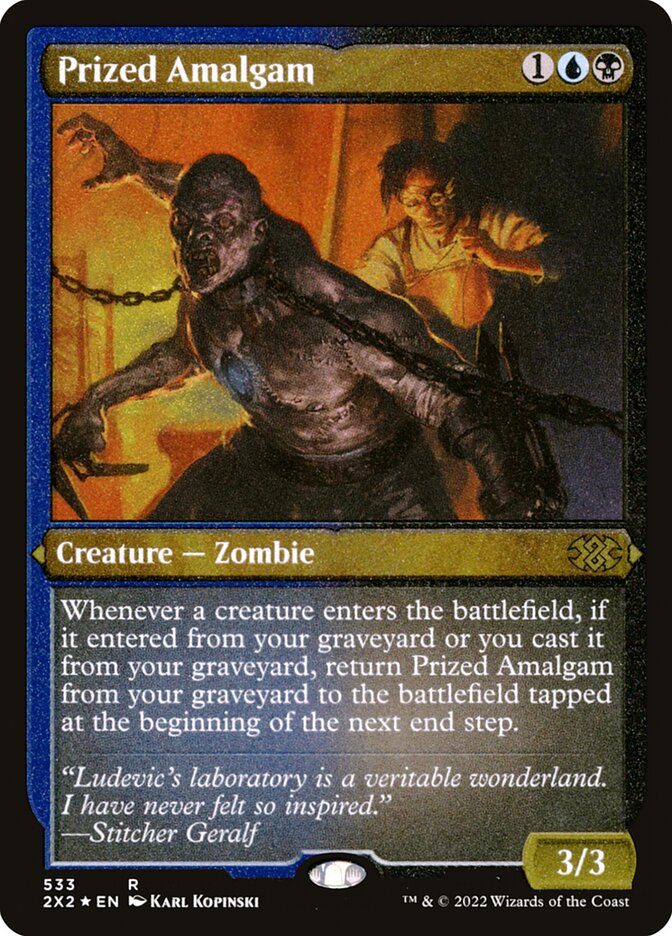 Prized Amalgam card front